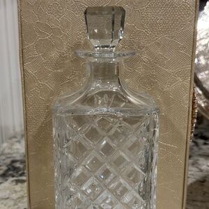 Vintage Crystal Whiskey Bottle